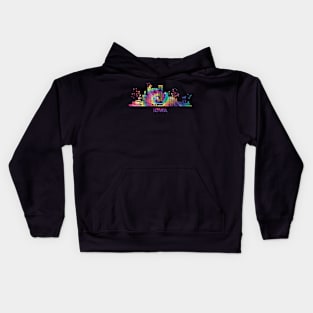 Iowans Skyline Cityscape Iowa Kids Hoodie